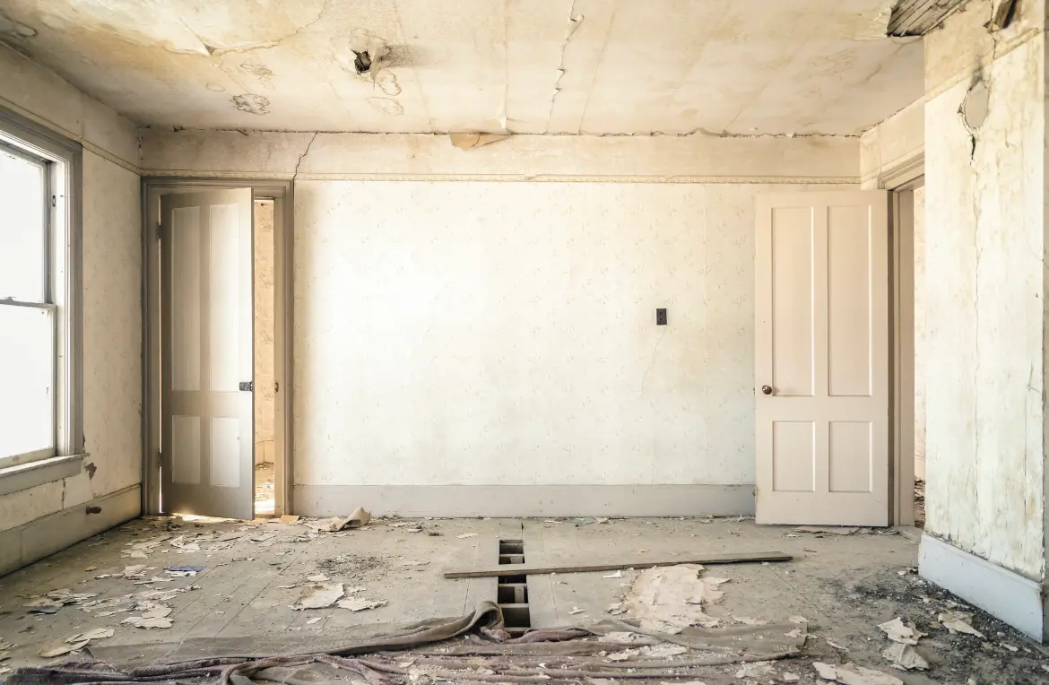 Waste disposal crew managing a cleanout project in Belville